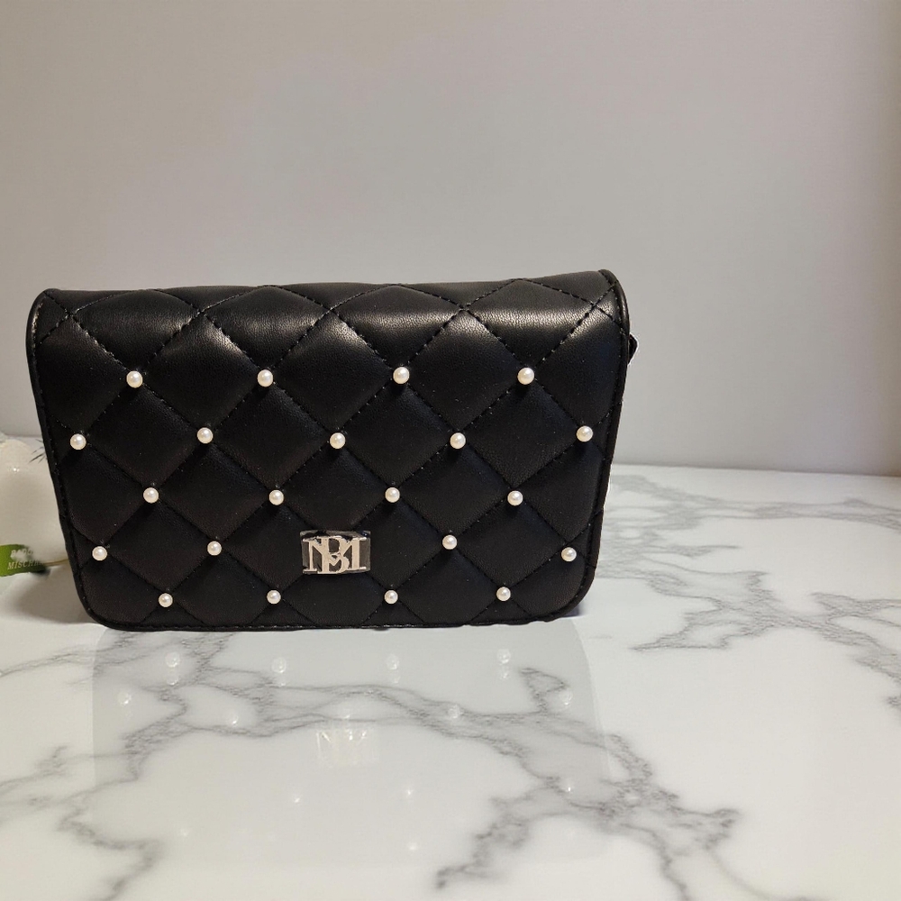 NWT Badgeley Mischka black crossbody bag